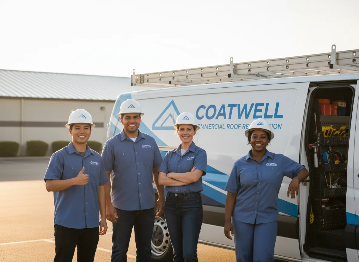 Commercial roof coating company in Grand View, WI