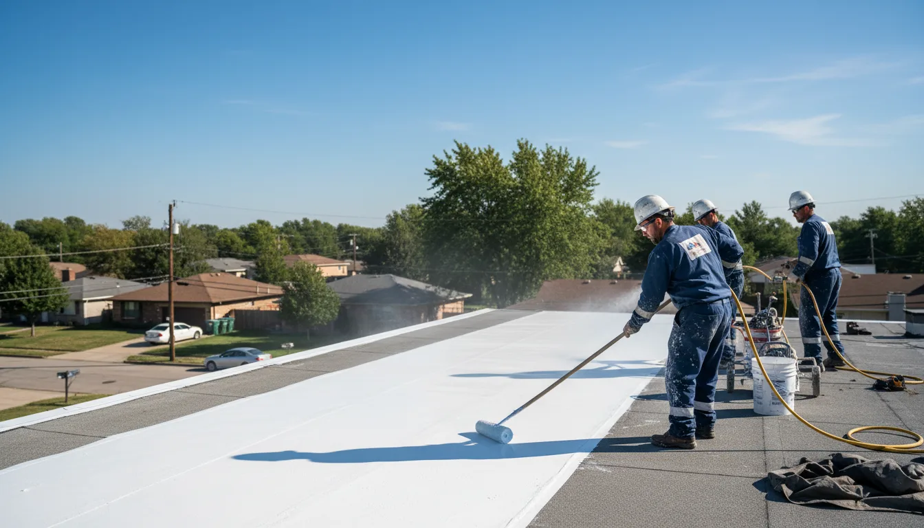 Commercial roof coating in Grand View, WI near me